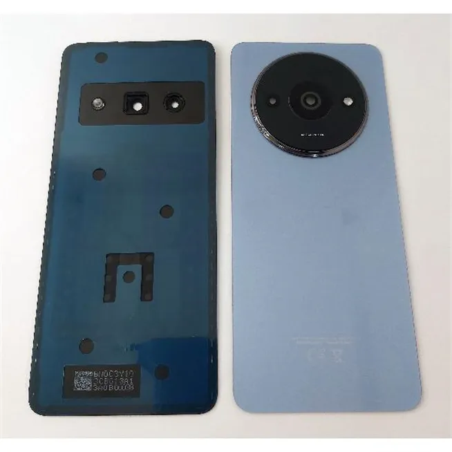 Tapa trasera o tapa bateria plateada para Xiaomi Redmi A3 con lente de camara