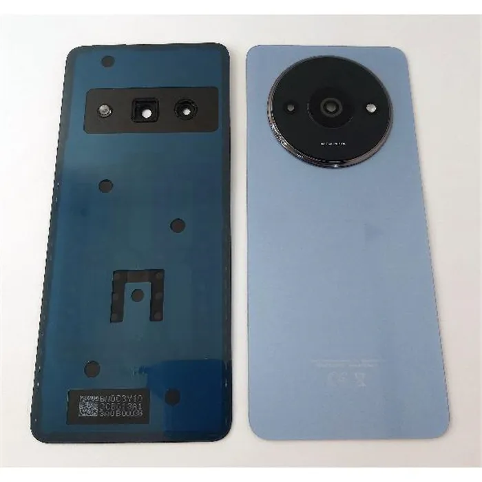 Tapa trasera o tapa bateria plateada para Xiaomi Redmi A3 con lente de camara