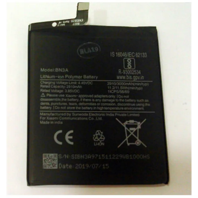 Bateria premium para Xiaomi Redmi GO BN3A 2910mah