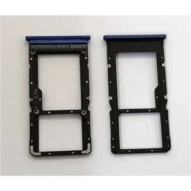 Soporte o bandeja single sim azul para Xiaomi Redmi Note 10 5G Poco M3 Pro 5G calidad premium