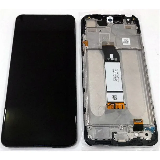 Pantalla lcd para Xiaomi Redmi Note 10 5G 5600020k19 mas tactil negro mas marco Tarnish Service Pack Premium