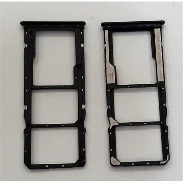 Soporte o bandeja doble sim negra para Xiaomi Redmi Note 10 5G Poco M3 Pro 5G calidad premium