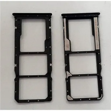 Soporte o bandeja doble sim negra para Xiaomi Redmi Note 10 5G Poco M3 Pro 5G calidad premium