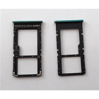 Soporte o bandeja single sim verde para Xiaomi Redmi Note 10 5G Poco M3 Pro 5G calidad premium