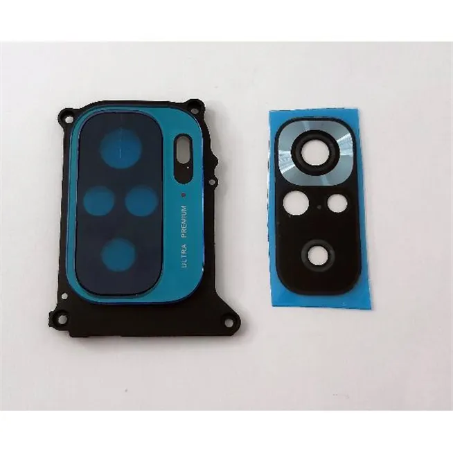 Cubierta camara azul oscuro para Redmi Note 10s mas cristal camara calidad premium