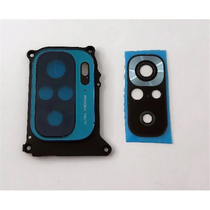 Cubierta camara azul oscuro para Redmi Note 10s mas cristal camara calidad premium
