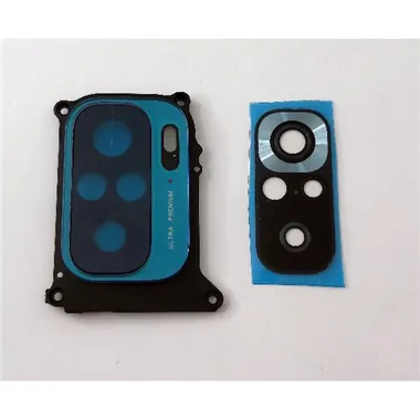 Cubierta camara azul oscuro para Redmi Note 10s mas cristal camara calidad premium
