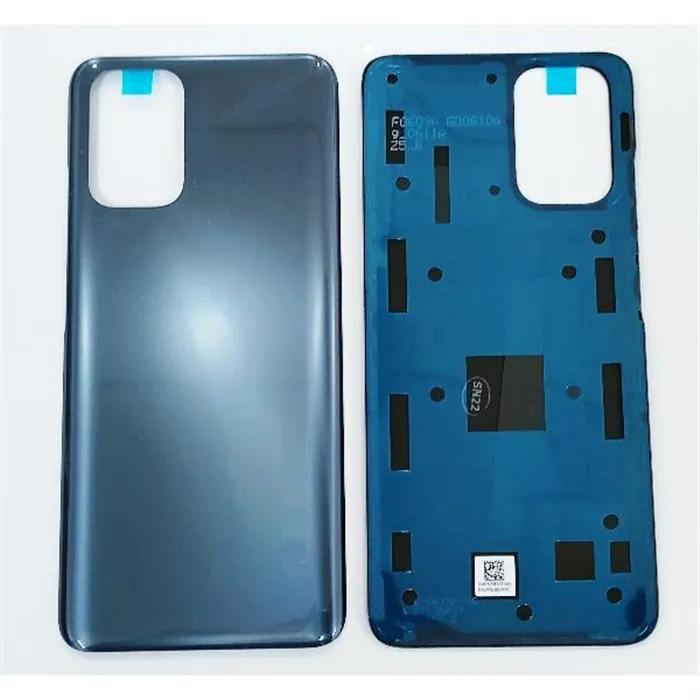 tapa trasera o tapa bateria gris para xiaomi redmi note 10s service pack