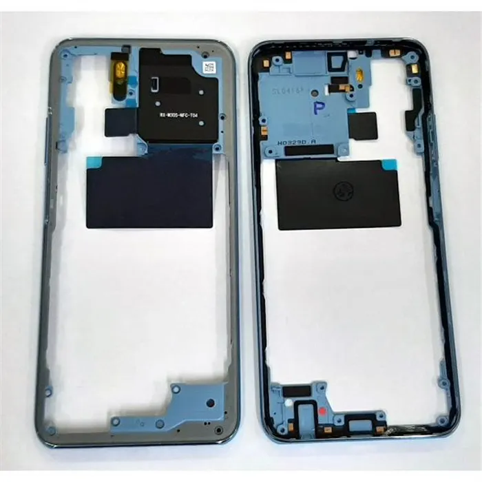 Carcasa central o marco azul para Xiaomi Redmi Note 10S calidad premium