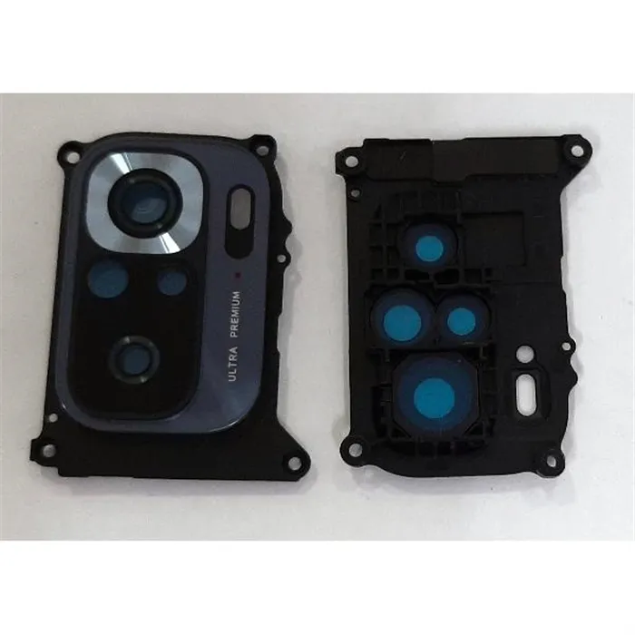 Carcasa sujecion para Xiaomi Redmi Note 10S mas cristal camara negra calidad premium