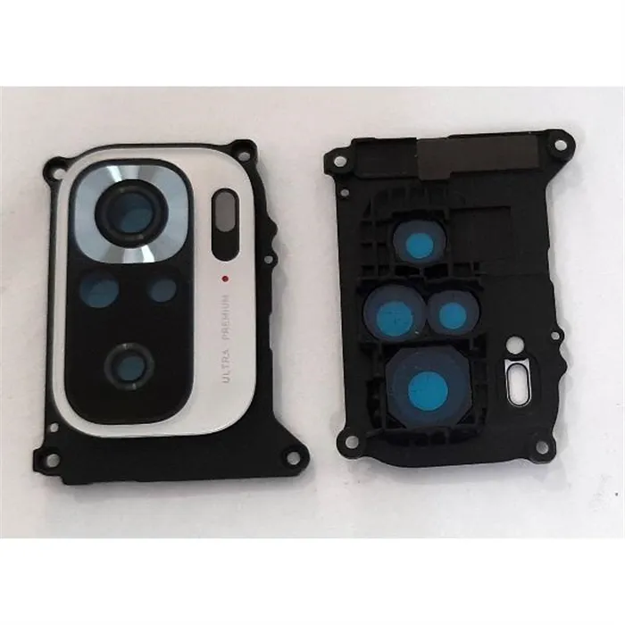 Carcasa sujecion para Xiaomi Redmi Note 10S mas cristal camara blanco calidad premium