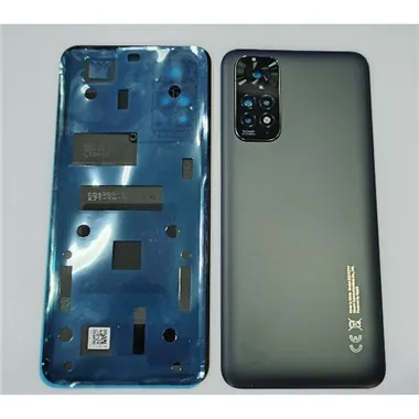 Tapa trasera o tapa bateria negra para Xiaomi Redmi Note 11 4G Redmi Note 11S 4G mas cubierta camara