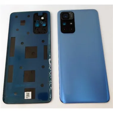 Tapa trasera o tapa bateria azul para Xiaomi Redmi Note 11 5G con lente de camara