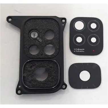 Cubierta camara negra para Xiaomi Redmi Note 11S mas set 2 cristal camara calidad premium