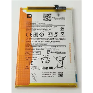 Batería BM5R 5000mAh para Xiaomi Redmi 12 4G 23053RN02A Redmi 12 5G 23076RN4BI 1330101000132B Service Pack