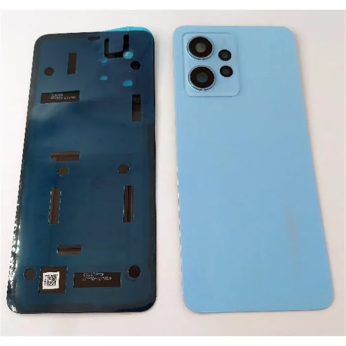 Tapa trasera o tapa bateria azul para Xiaomi Redmi Note 12 4G con lente de camara