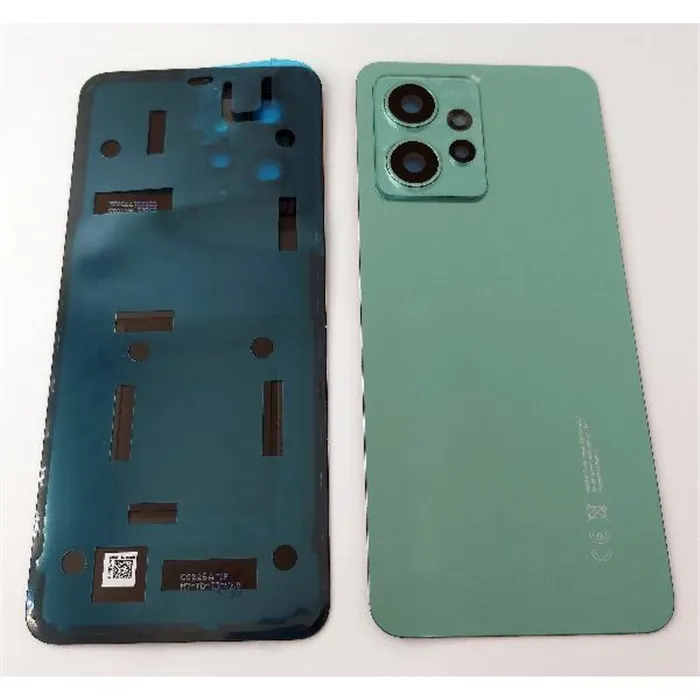 Tapa trasera o tapa bateria verde para Xiaomi Redmi Note 12 4G con lente de camara