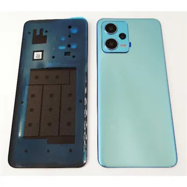 Tapa trasera o tapa bateria azul para Xiaomi Redmi Note 12 5G con lente de camara