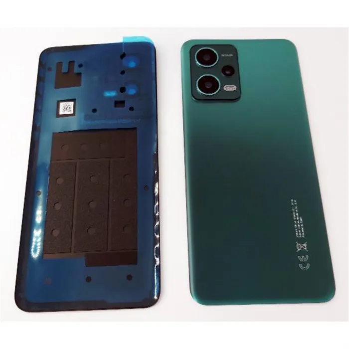 Tapa trasera o tapa bateria verde para Xiaomi Redmi Note 12 5G con lente de camara