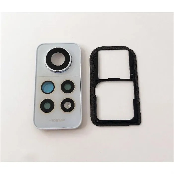 Cubierta camara blanca para Xiaomi Redmi Note 12 Pro 4G calidad premium