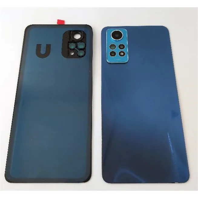 Tapa trasera o tapa bateria azul para Xiaomi Redmi Note 12 Pro 4G con lente de camara 