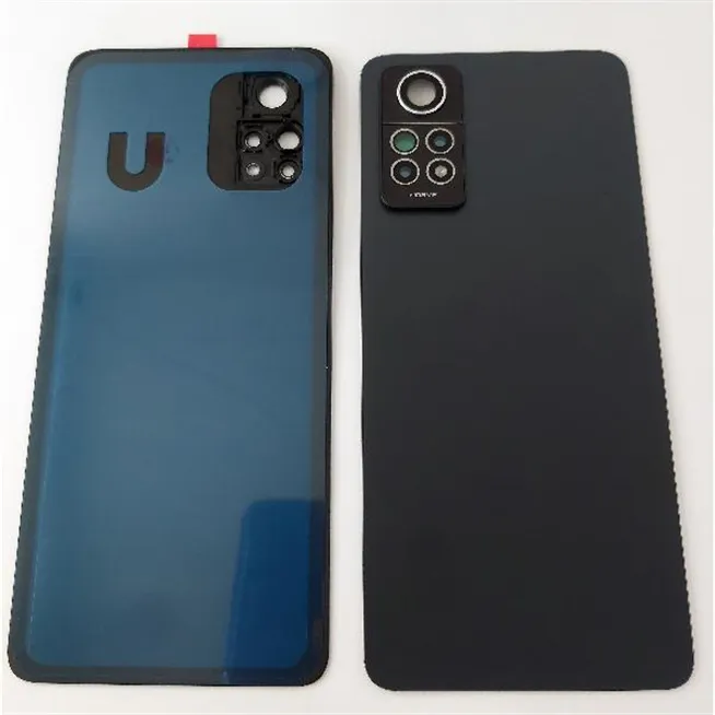 Tapa trasera o tapa bateria negra para Xiaomi Redmi Note 12 Pro 4G con lente de camara