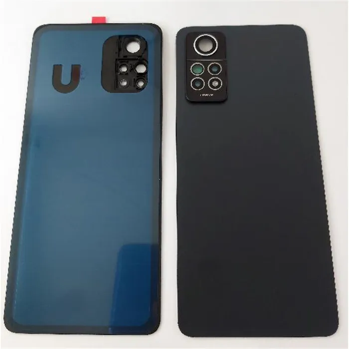 Tapa trasera o tapa bateria negra para Xiaomi Redmi Note 12 Pro 4G con lente de camara