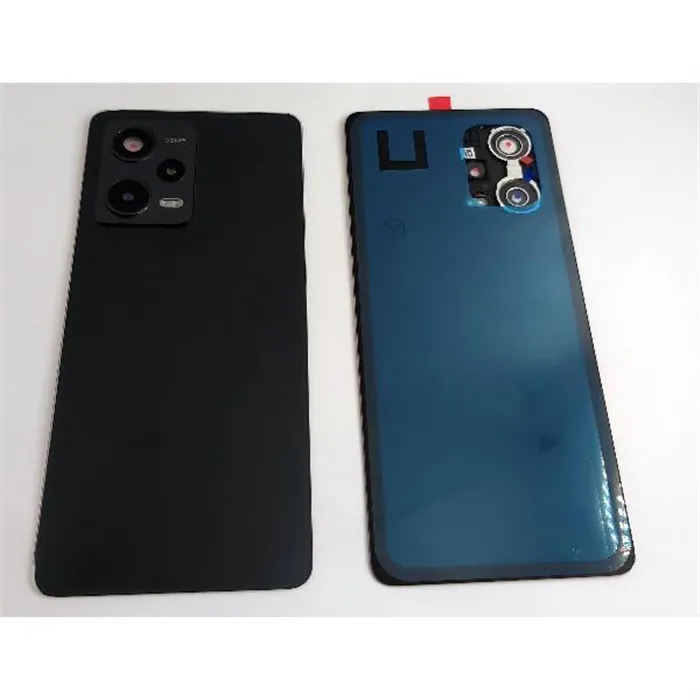 Tapa trasera o tapa bateria negra para Xiaomi Redmi Note 12 Pro 5G mas cubierta camara CSL