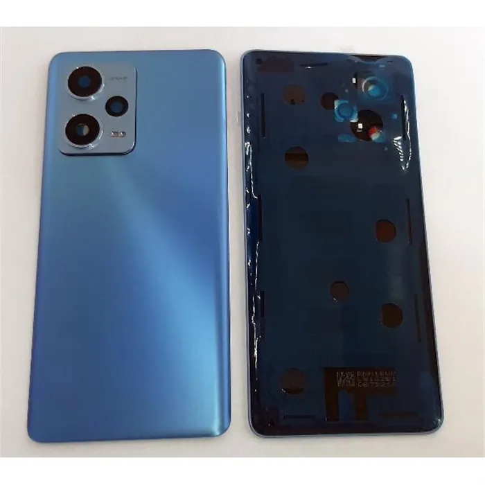 Tapa trasera o tapa bateria azul para Xiaomi Redmi Note 12 Pro Plus 5G mas cubierta camara