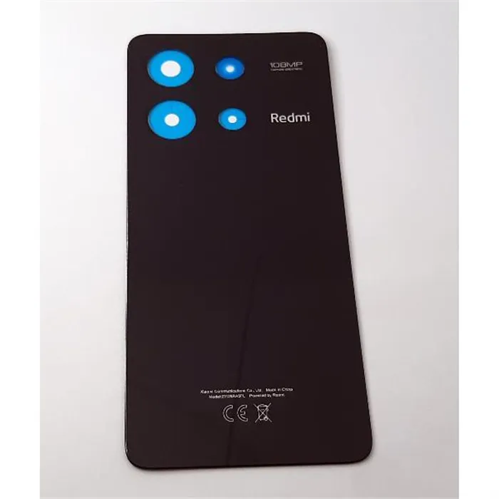 Tapa trasera o tapa bateria negra para Xiaomi Redmi Note 13 4G