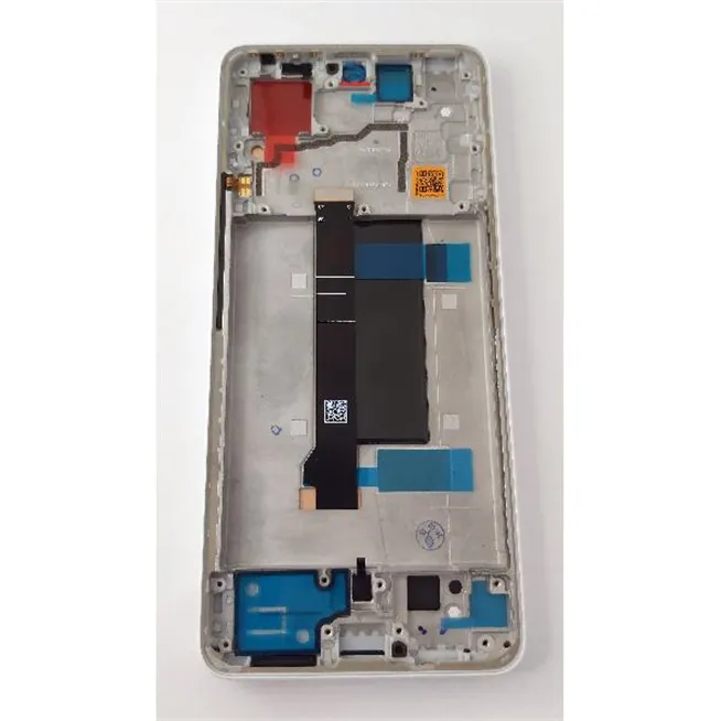 Pantalla lcd para Xiaomi Redmi Note 13 Pro 5G Xiaomi Poco X6 5G mas tactil negro con marco plata compati