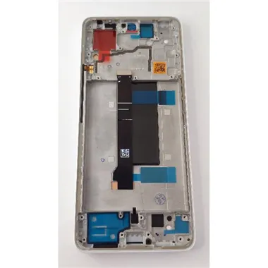 Pantalla lcd para Xiaomi Redmi Note 13 Pro 5G Xiaomi Poco X6 5G mas tactil negro con marco plata compati