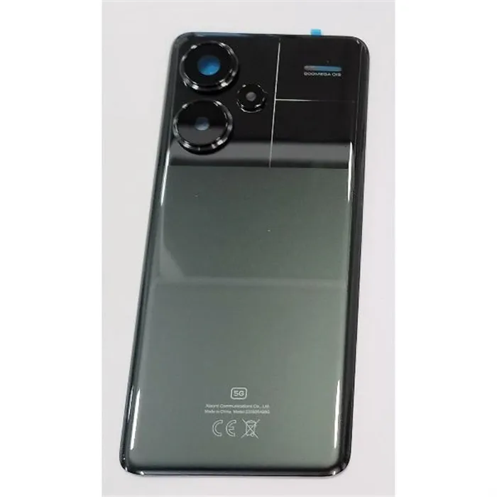 Tapa trasera o tapa bateria negra para Xiaomi Redmi Note 13 Pro Plus 5G con lente de camara