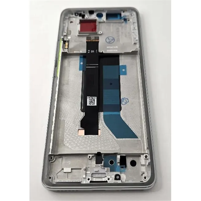 Pantalla lcd para Xiaomi Redmi Note 14 Pro 4G Redmi Note 14 Pro 5G mas tactil negro con marco plata calidad premium