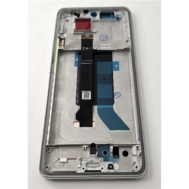 Pantalla lcd para Xiaomi Redmi Note 14 Pro 4G Redmi Note 14 Pro 5G mas tactil negro con marco plata calidad premium