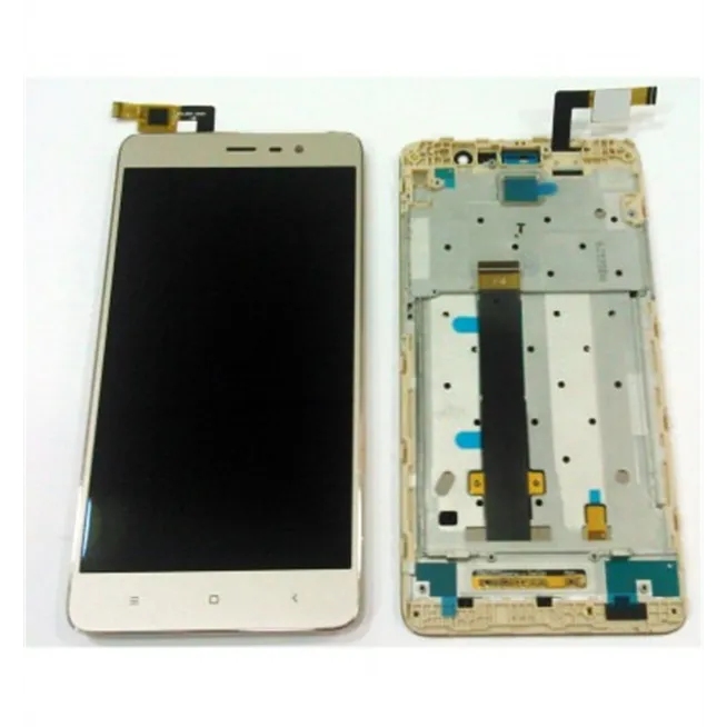 Xiaomi redmi note 3 / redmi note 3 pro pantalla lcd + tactil dorado + marco premium