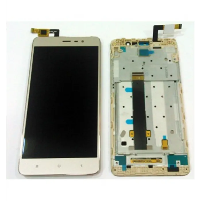 Xiaomi redmi note 3 / redmi note 3 pro pantalla lcd + tactil dorado + marco premium