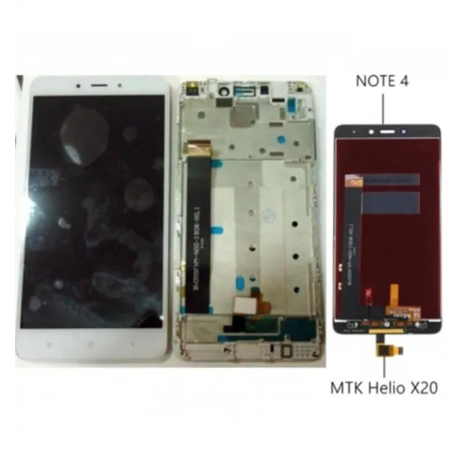 Xiaomi Redmi Note 4 pantalla lcd + tactil blanco + marco premium Versión 1 Helio