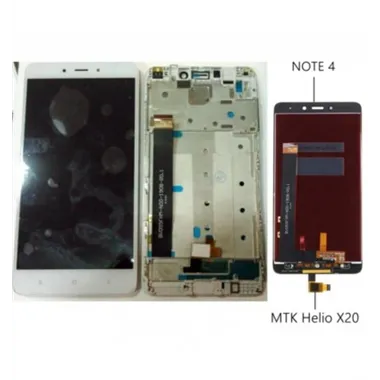 Xiaomi Redmi Note 4 pantalla lcd + tactil blanco + marco premium Versión 1 Helio