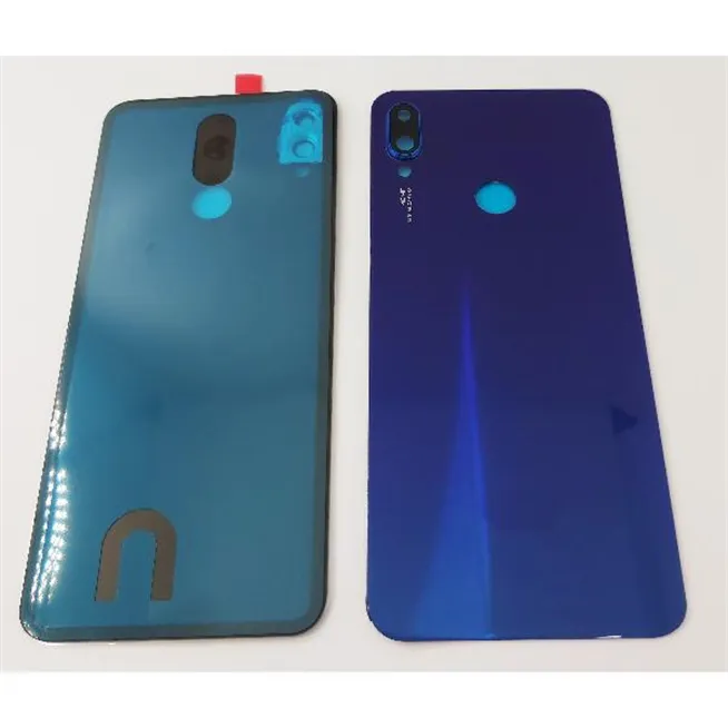 Tapa trasera o tapa bateria azul para Xiaomi Redmi Note 7 con lente de camara