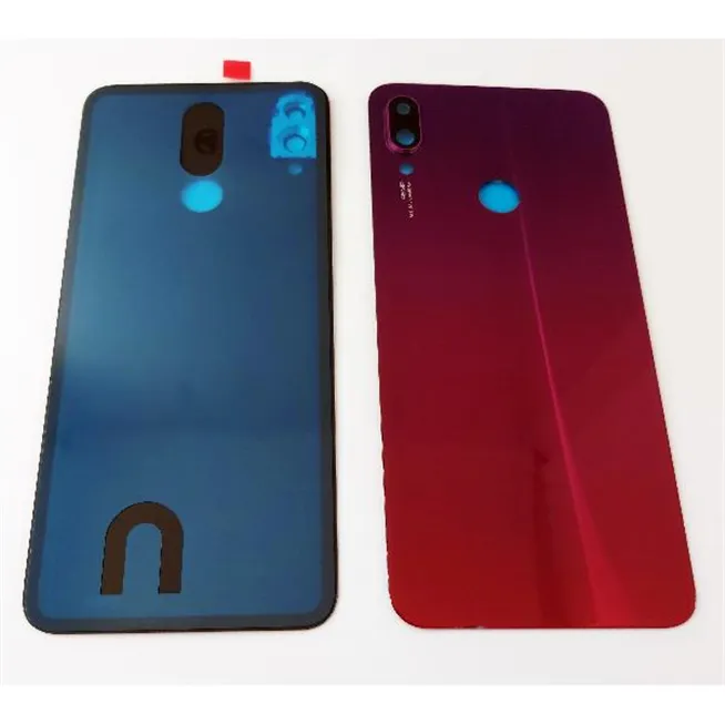 Tapa trasera o tapa bateria roja para Xiaomi Redmi Note 7 con lente de camara