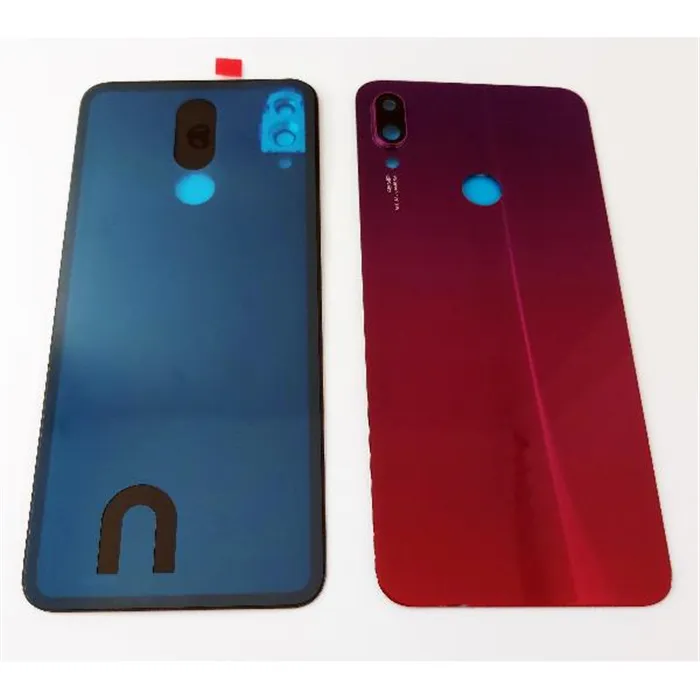 Tapa trasera o tapa bateria roja para Xiaomi Redmi Note 7 con lente de camara