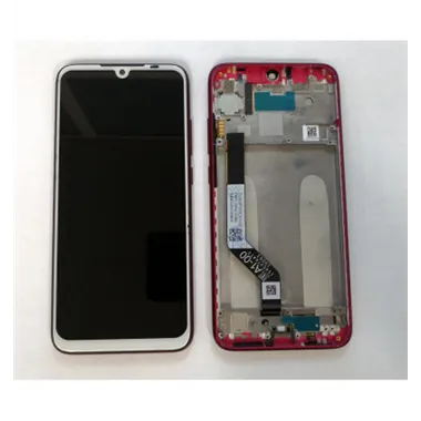 Pantalla LCD Premium para Xiaomi Redmi Note 7 mas tactil blanco mas marco rojo
