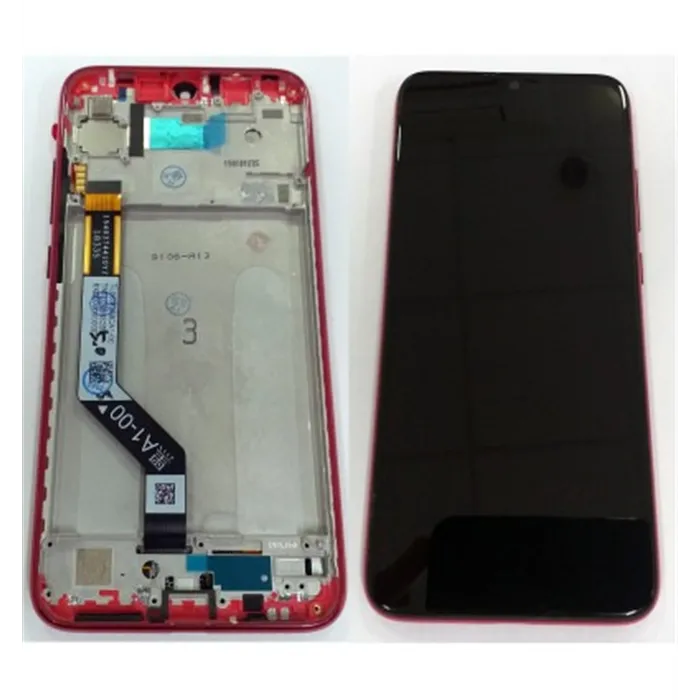 Xiaomi Redmi Note 7 pantalla lcd + tactil negro + marco rojo premium