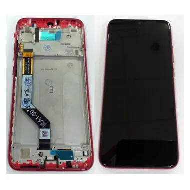 Xiaomi Redmi Note 7 pantalla lcd + tactil negro + marco rojo premium