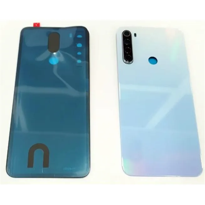 Tapa trasera o tapa bateria blanca para Redmi Note 8 2021 con cristal de camara