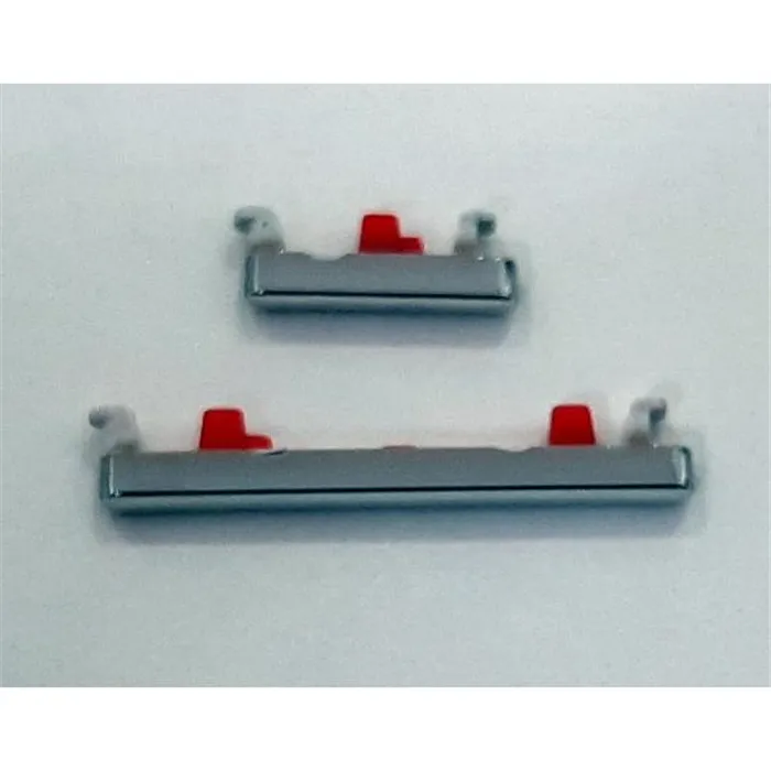 Set 2 botones platas para Xiaomi Redmi Note 8 M1908C3JH M1908C3JG M1908C3JI calidad premium