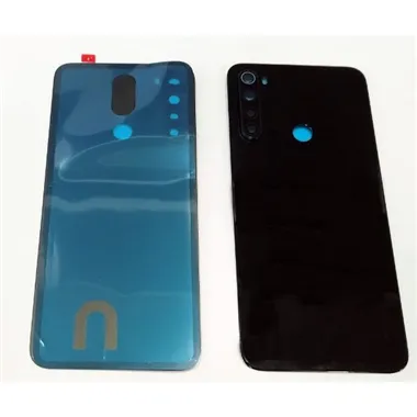 Tapa trasera o tapa bateria negra para Redmi Note 8 2021 con cristal de camara
