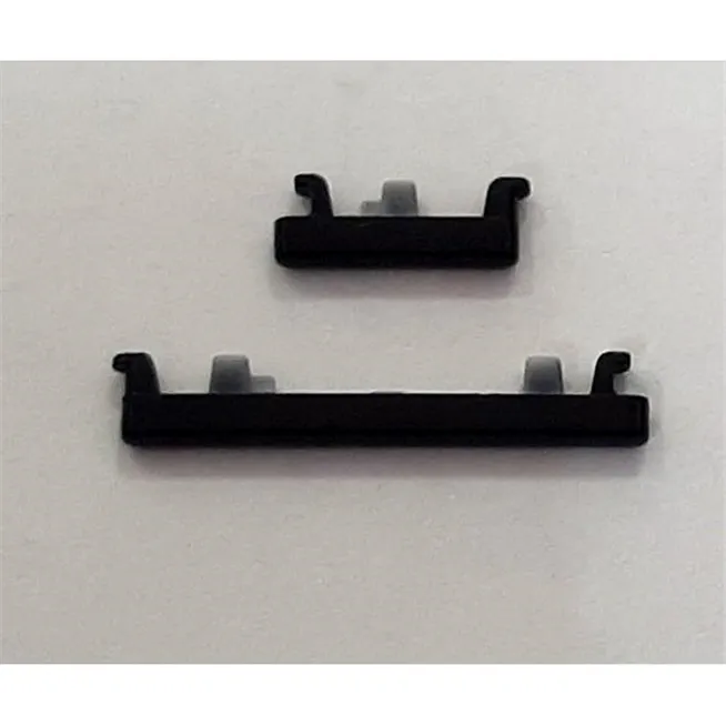 Set 2 botones negros para Xiaomi Redmi Note 8 M1908C3JH M1908C3JG M1908C3JI calidad premium