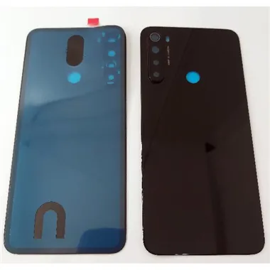 Tapa trasera o tapa bateria negra para Xiaomi Redmi Note 8 con lente de camara